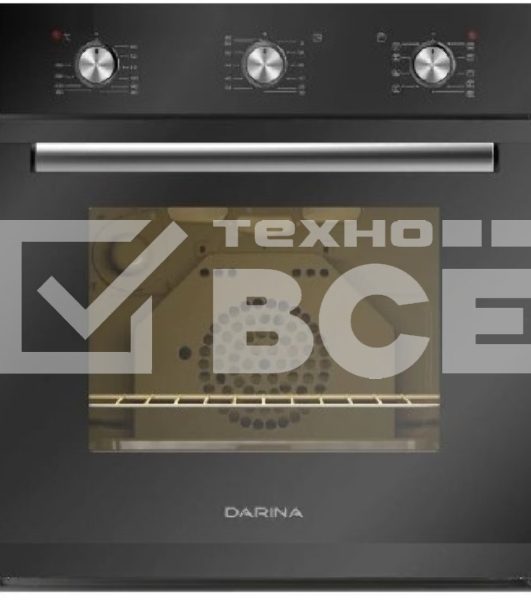 Духовой шкаф электрический Darina 1V5 BDE 112 707 B черный, встраиваемый