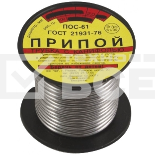 Припой FIT 60589пос-61 с канифолью 50 г