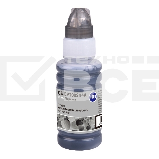 Чернила Cactus CS-EPT00S14A 103BK черный 70 мл для Epson Ecotank L1110, L3100, L3101, L3110, L3150, L3151, L3156, L3160