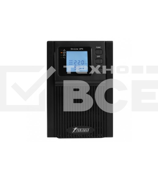 Источник бесперебойного питания Powerman Online 3000 Plus Black external battery pack (not included)(БЕЗ БАТАРЕИ)