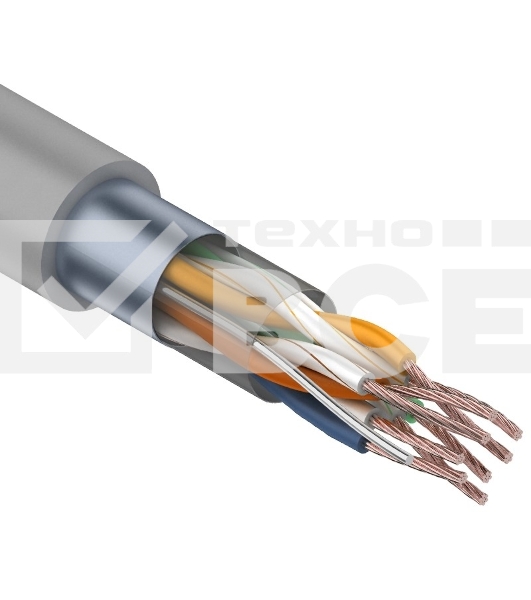 Кабель витая пара Rexant FTP 4PR 24AWG, CAT5e STRANDED (бухта 305 м)