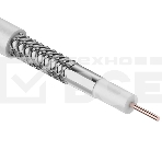 Кабель коаксиальный CAVEL DG-113, Cu/Al/CuSn, 75%, 75 Ом, бухта 100 м, белый, фото 1