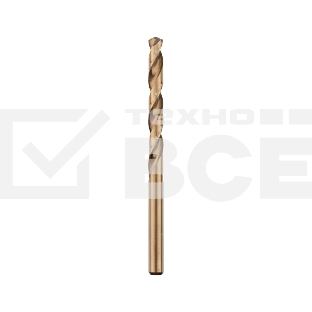 Сверло по металлу Kranz 8 мм 'Кобальт' (сталь HSS-Co 5% M35 P6M5K5) (1 шт. в блистере) DIN 338