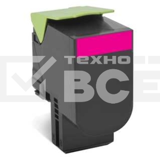 Картридж Lexmark с тонером, пурпурный, 1000 стр. для CX310/410/510, Return