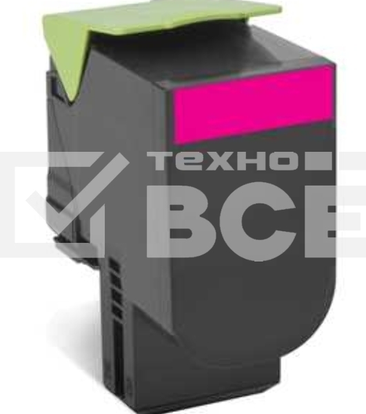 Картридж Lexmark с тонером, пурпурный, 1000 стр. для CX310/410/510, Return