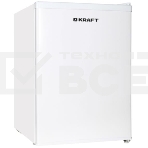 Холодильник Kraft BC(W)-75 белый двухкамерный 66/6л морозилка сверху, фото 1
