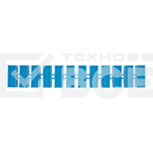 Клеммная винтовая колодка KВ-40 25-40, ток 100 A, полиэтилен синий Rexant (10 шт./уп.)