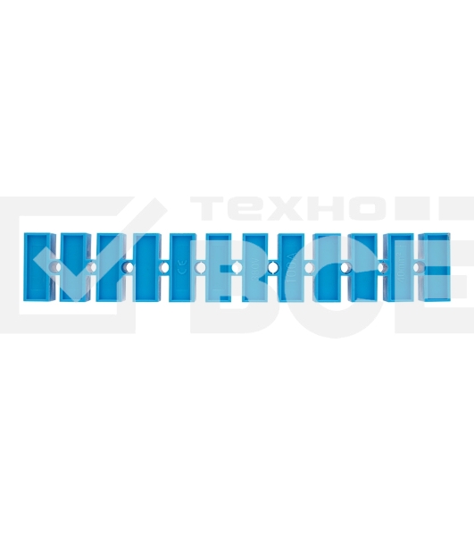 Клеммная винтовая колодка KВ-40 25-40, ток 100 A, полиэтилен синий Rexant (10 шт./уп.)