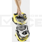 Строительный пылесос Karcher WD 5 S V-25/5/22 желтый, 1100 Вт, уборка сухая/сбор воды, пылесборник мешок/контейнер, 25 л, фото7