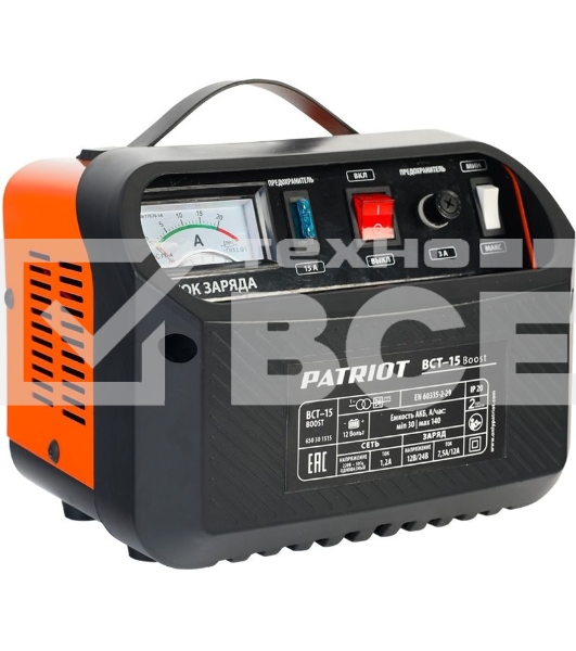 Устройство пуско-зарядное PATRIOT BCT-15 Boost (650301515) 12В