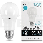 Лампа светодиодная Gauss Elementary 12Вт цок.:E27 груша 220B 4100K св.свеч.бел.ней. A60 (упак.:10шт) (23222), фото4