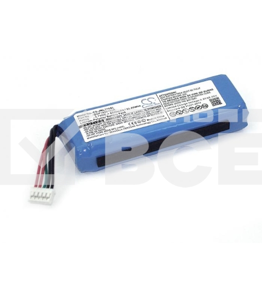 Аккумуляторная батарея CameronSino CS-JML310SL для JBL Charge 2 3.7V 6000mAh 22.20Wh