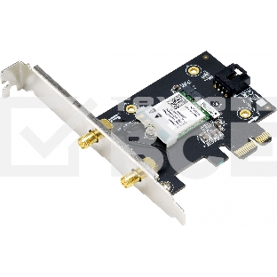 Сетевой адаптер ASUS PCE-AX1800 WIFI 802.11ax, 2402 + 574Mbpsб PCI-E Adapter, 2 антенны; 90IG07A0-MO0B00