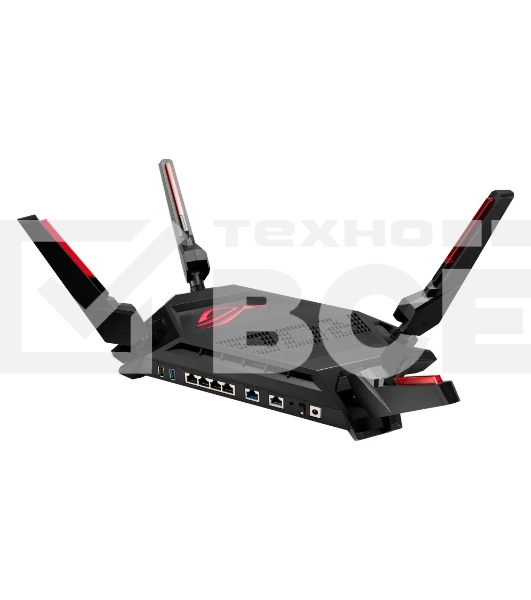 Роутер ASUS ROG GT-AX6000802.11b/g/n/ac, ax, до 1148 + 4804Мбит/c, 2,4 + 5 гГц, 8 антенн, USB, GBT LAN; 90IG0780-MO3B00