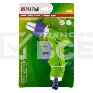 Пистолет-распылитель, регулируемый, металлический корпус Palisad