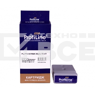 Струйный картридж PL-PFI-107MBK для принтеров Canon IPF670/IPF680/IPF685/IPF770/IPF780/IPF785 с чернилами Matte Black ProfiLine