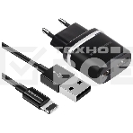 Сетевое зарядное устройство СЗУ 2USB 2.4A для Lightning 8-pin More choice NC22i (Black), фото2