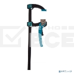 Струбцина реечная Gross быстрозажимная, металлический корпус, рычажный храповый механизм, 12