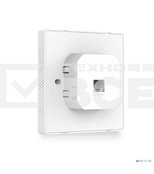 Точка доступа TP-Link Omada AC1200 wireless MU-MIMO Gigabit wall-plate Access Point, 1 Gigabit downlink port, 1 gigabit uplink port, 802.3af/at PoE in, wall plate mounting, support standalone mode and controlled by Omada SDN controller (Software/hardware/
