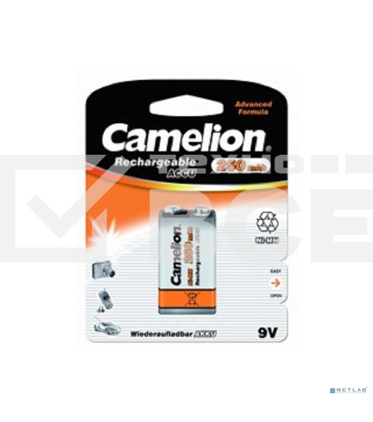 Аккумулятор Camelion 9V-250mAh Ni-Mh BL-1 аккум-р,9В 5014