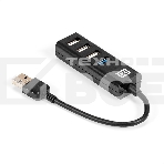 Хаб USB (концентратор) 4-в-1 ExeGate DUB-3213 (кабель-адаптер USB2.0 --> 3xUSB2.0, 1xUSB3.0, Plug&Play, черный), фото6