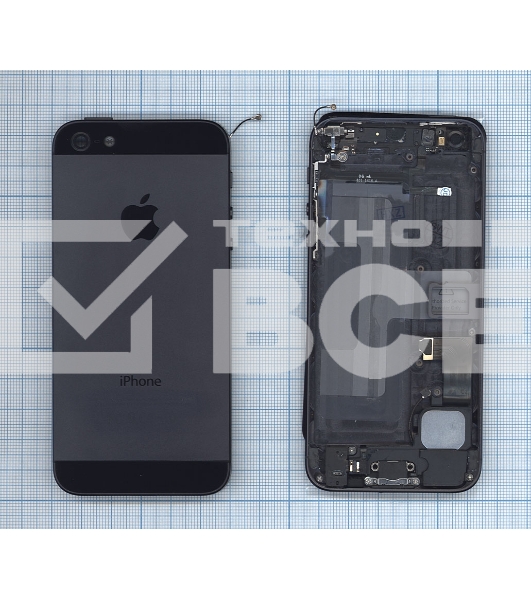 Задняя крышка для iPhone 5черный