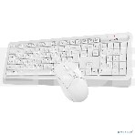 Клавиатура + мышь A4Tech Fstyler FG1012 клав:белый мышь:белый USB беспроводная Multimedia, фото3