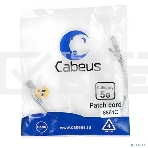 Шнур комм. Cabeus, кат. 5е, неэкр., U/UTP, RJ45/RJ45, LSZH, AWG24, 0.3м, серый, фото2