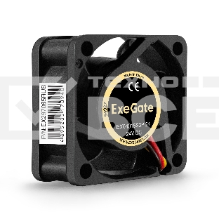 Вентилятор для корпуса ExeGate EX04015S3P-24 черный, 40 мм, 7500 об/мин, 32.6 дБ, 3 pin