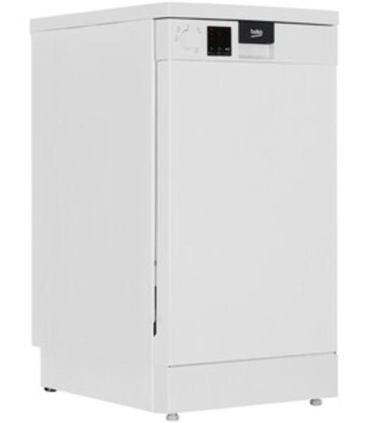 Посудомоечная машина Beko DVS050R01W, белый, 44.8 см, 10 компл., сушка конденсационная, 49 дБ, класс A