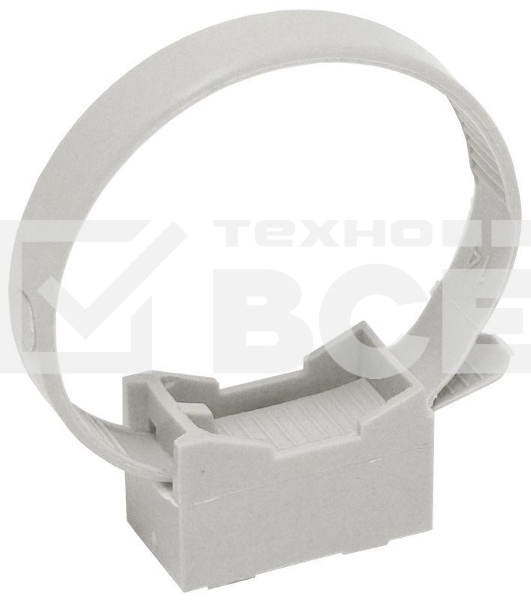Держатель хомутный для труб со стяжкой d32-63 CFF2 сер. ИЭК CTA10MP-CFF263-K41-100