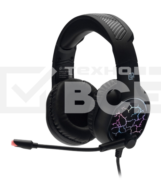 Наушники с микрофоном Oklick HS-L930G SNORTER черный/синий 2м мониторные USB оголовье (HS-L930G)