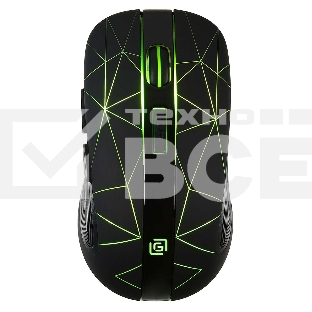Мышь беспроводная Oklick 976GW черный, 3200 dpi, радиоканал, USB, кнопки - 6