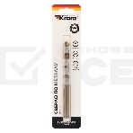 Сверло по металлу Kranz 8 мм 'Кобальт' (сталь HSS-Co 5% M35 P6M5K5) (1 шт. в блистере) DIN 338, фото2