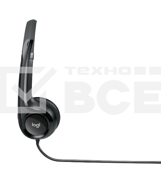 Гарнитура Logitech Headset Logitech H390 USB черный