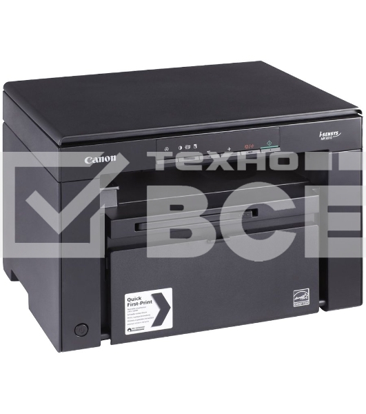 МФУ лазерный Canon i-SENSYS MF3010 (5252B004), A4, ч/б, печ. 18 стр/мин., скан. до 18 стр/мин., 600 x 1200 dpi (печать) 600x600dpi (сканер), USB 2.0