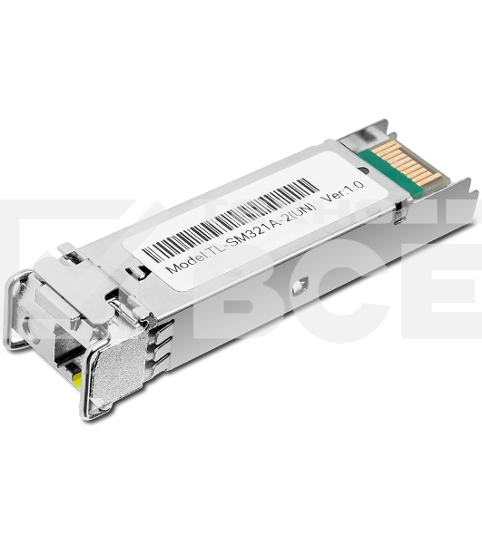 Модуль SFP TP-Link 1000Base-BX WDM Bi-Directional SFP module, TX: 1550 nm and RX: 1310 nm, 1 LC Simplex port, up to 2 km transmission distance in 9/125 μm SMF (Single-Mode Fiber), Supports Digital Diagnostic Monitoring (DDM).