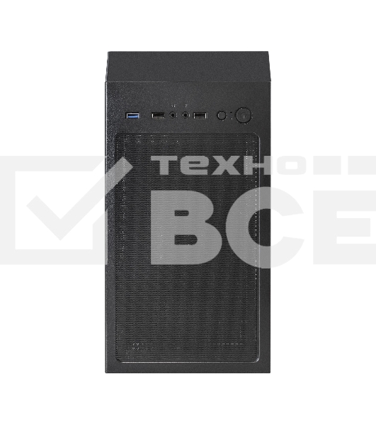 Компьютерный корпус Miditower ExeGate EVO-8243-NPX700 (ATX, БП 700NPX с вент 12 см, 2*USB+1*USB3.0, черный, 3 вент. с RGB подсветкой, боковая панель - закаленное стекло)