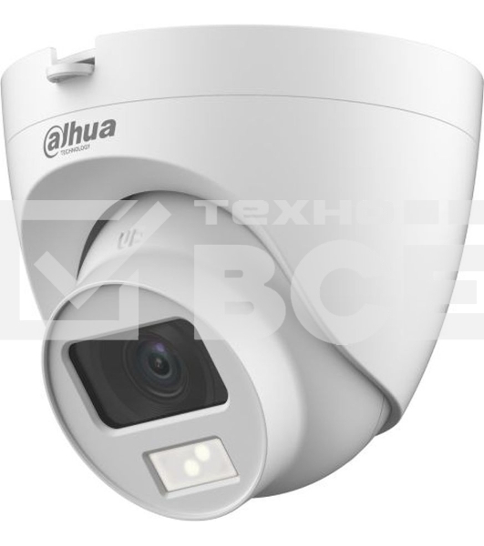 Камера видеонаблюдения аналоговая Dahua DH-HAC-HDW1200CLQP-IL-A-0280B-S6 2.8-2.8мм HD-CVI HD-TVI цв. корп.:белый (DH-HAC-HDW1200CLQP-IL-A-0280B)
