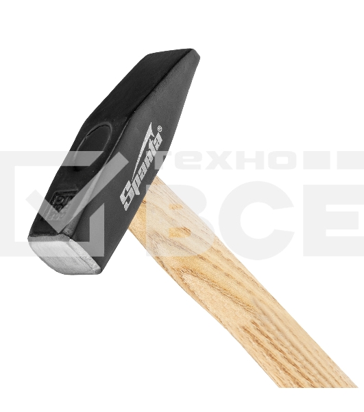 Молоток слесарный Sparta 800 г, квадратный боек, деревянная рукоятка