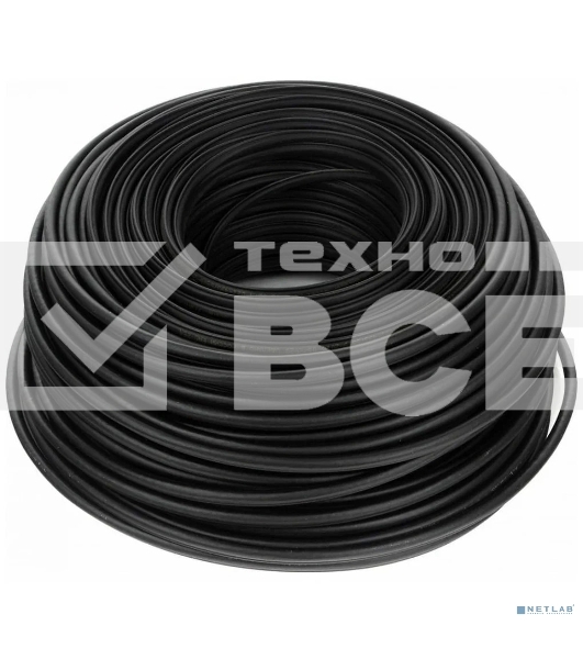 Кабель SkyNet Premium UTP outdoor 4x2x0,51 на тросу, медный, FLUKE TEST, кат.5e, однож., 100 м, box, черный [CSP-UTP-4-CU-OUTR/100]