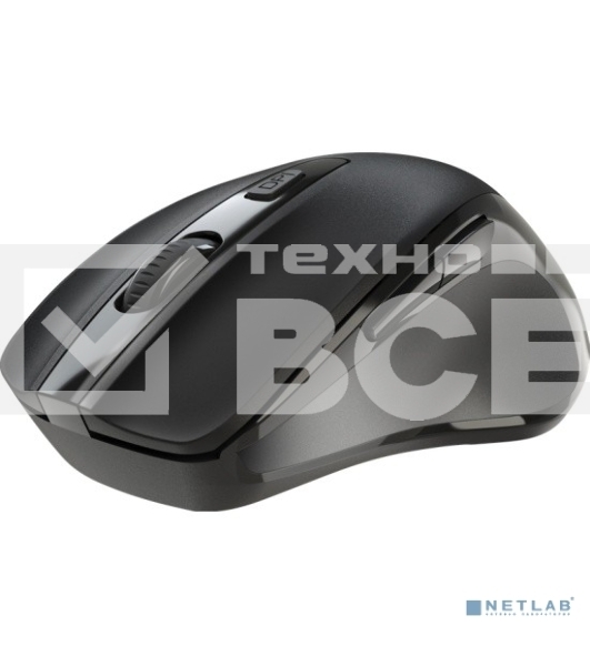 Мышь беспроводная Defender Prime MB-053 черный, 1600 dpi, радиоканал, USB, кнопки - 6