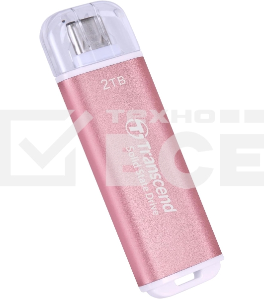 Внешний накопитель SSD Transcend USB-C 2TB TS2TESD300P ESD300 розовый