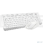 Клавиатура + мышь A4Tech Fstyler FG1012 клав:белый мышь:белый USB беспроводная Multimedia, фото4