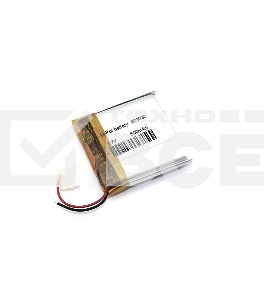 Аккумулятор Li-Pol (батарея) 6*30*30мм 2pin 3.7V/500mAh