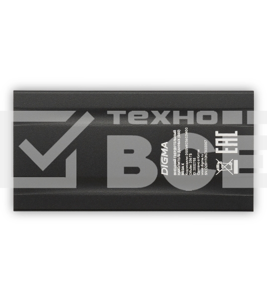 Внешний накопитель SSD Digma USB3.2 Gen2x2 256GB DGSM8256G2MGG MEGA X 1.8