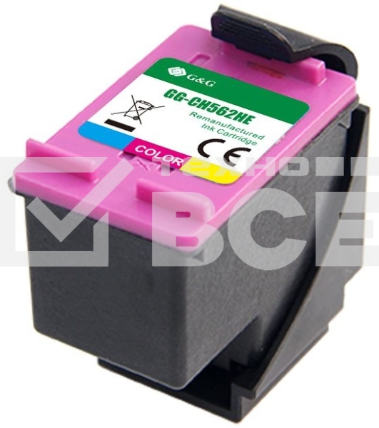 Картридж струйный G&G GG-CH562HE 122 многоцветный (18мл) для HP DJ 1050A/2050A/3000