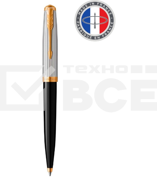 Ручка шариковая Parker 51 Premium (CW2169062) Black St.Steel GT M черн. черн. подар.кор.