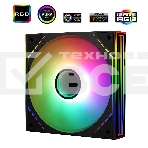 Кулер для корпуса Thermalright TL-M12-S (120x124x25mm, 4-pin PWM, ARGB, 47.6CFM, 23.2dBA, 1500RPM, Black), фото6
