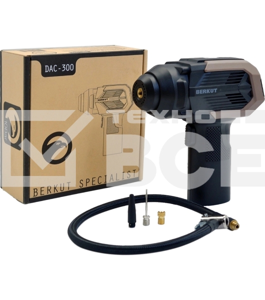 Автомобильный компрессор Berkut DAC-300, без аккумулятора, 45л/мин, шланг 0.5м